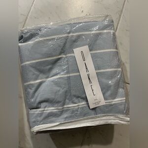 Oake Blue and White King Comforter Cover- 100% Cotton (Retail $330)